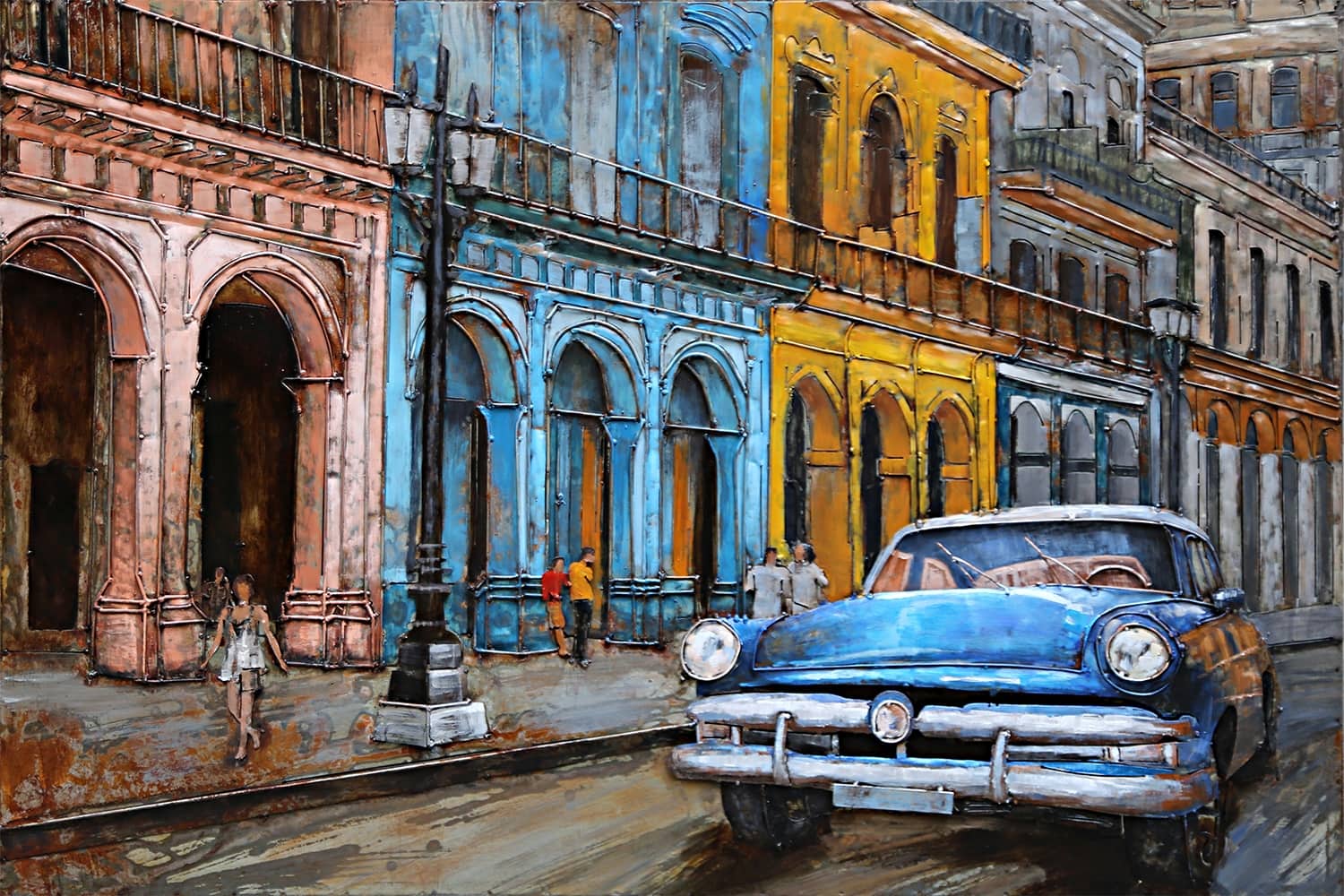 James Dyson Op het randje Geletterdheid 3D Metaal Schilderij - Havana, Cuba kopen? | EXPO
