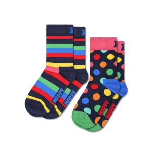 2-Pack Happy Socks Kids Stripe Sokken