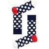 Happy Socks Big Dot Sokken - Donkerblauw/Wit/Rood