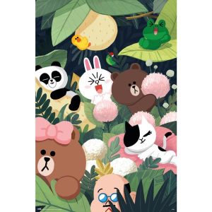 Line Friends Jungle - Maxi Poster (C-629)