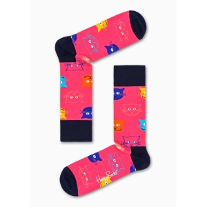 Happy Socks Cat Sokken - Roze