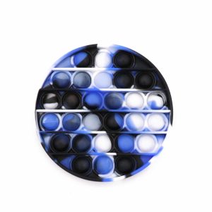 POP IT® Fidget, Tie Dye Rond, Zwart/Blauw/Wit