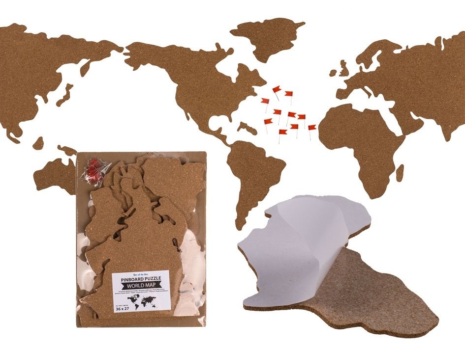 Hechting sneeuw Bijdrager Wereldkaart Prikbord - Puzzel kopen? | EXPO